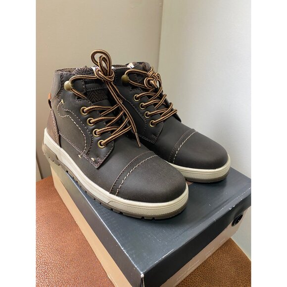 MOUNTAIN CREEK CASUAL FALL AND WINTER ANKLE BOOTS BOYS SIZE 3 BIG KIDS BROWN - Picture 1 of 9